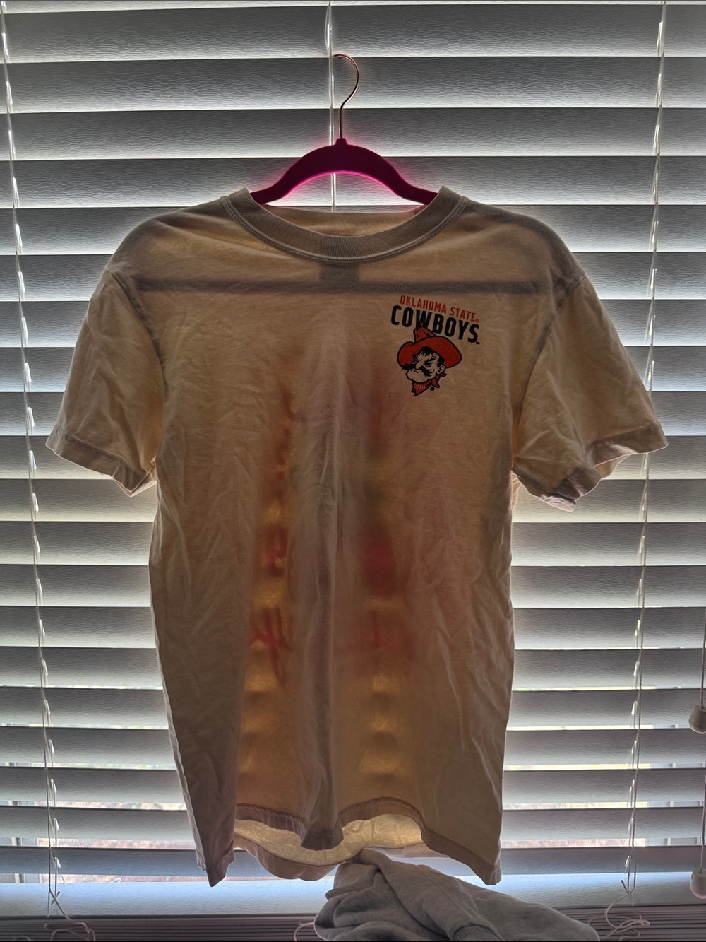 Comfort Colors White Oklahoma State Cowboys Short Sleeve Tee